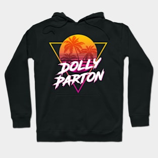 Dolly Parton - Proud Name Retro 80s Sunset Aesthetic Design Hoodie